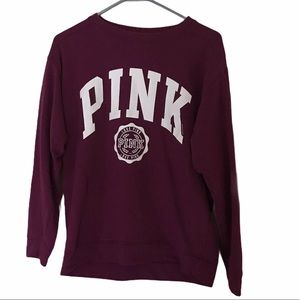 Vs Pink Maroon Sweatshirt
